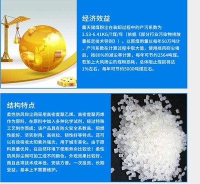 柔性防風抑塵網在煤炭儲運中的重要作用